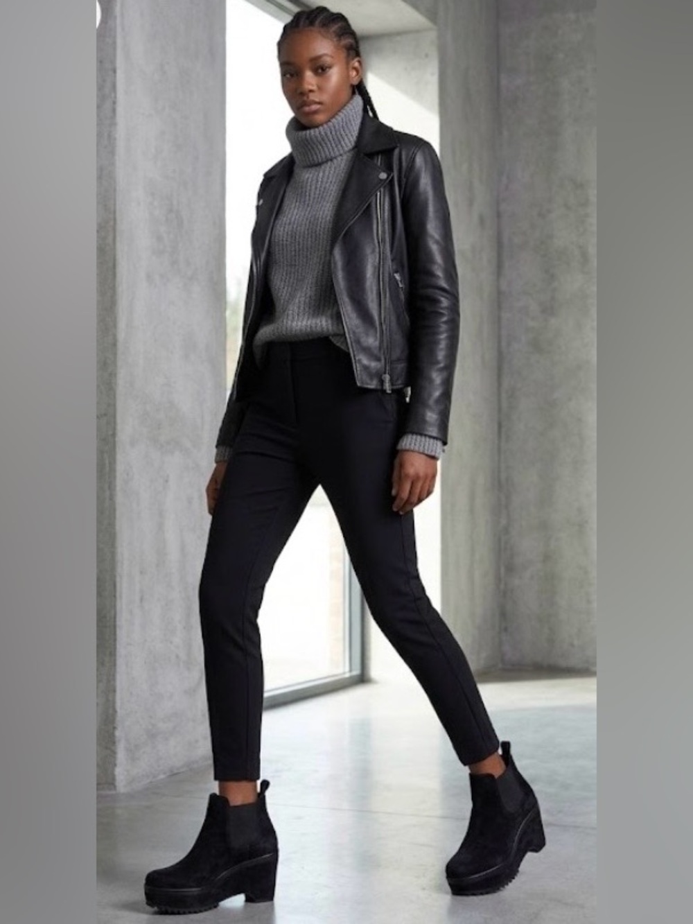 Pedro Garcia Black Suede Platform Chelsea Booties - Picture 1 of 4